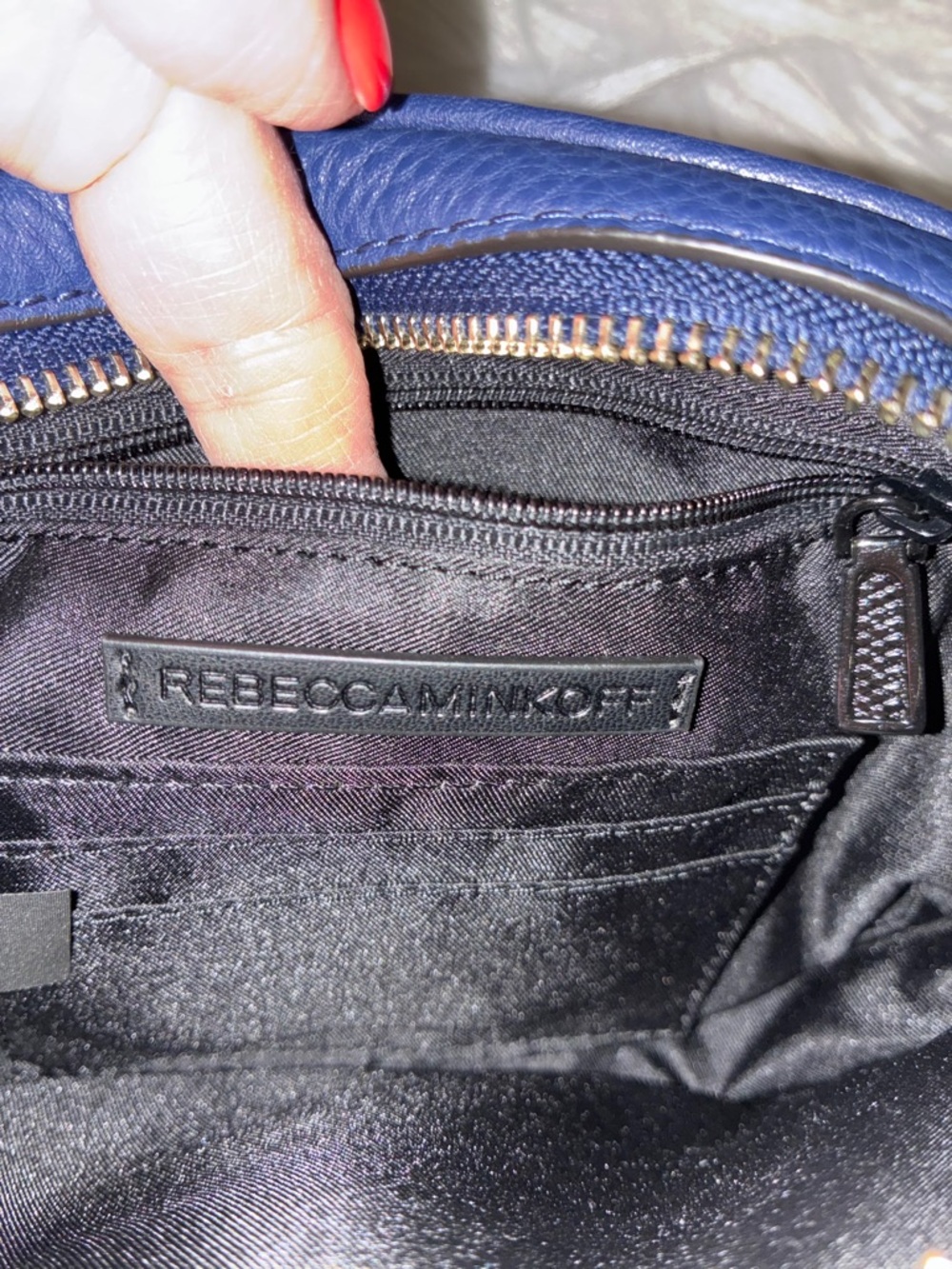 Rebecca Minkoff Blue Blythe Leather Belt Bag/Cross Body - Picture 8 of 16